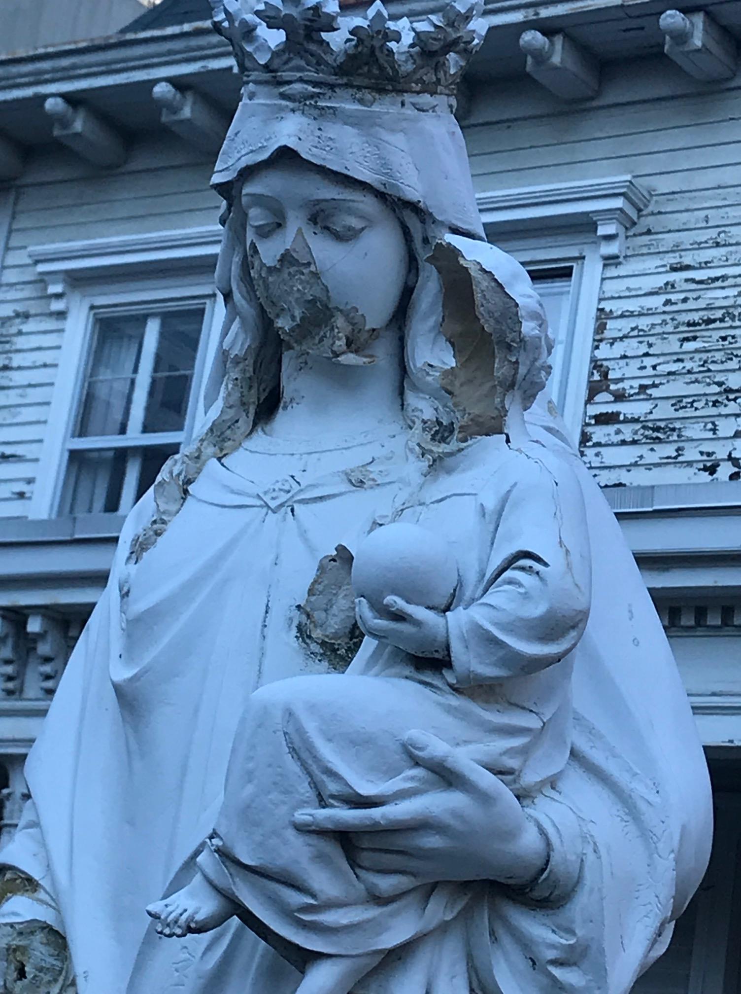 Virgin Mary And Baby Jesus Statue Smashed At Stamford Church