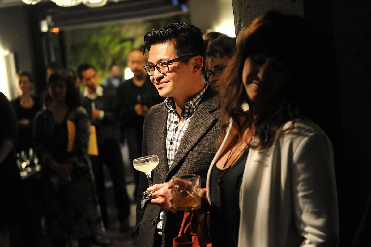 The San Francisco Chronicle celebrated their choice of the top 100 Bay Area restaurants at the Dirty Habit in San Francisco on June 2, 2014. Vinny Eng and others are seen.