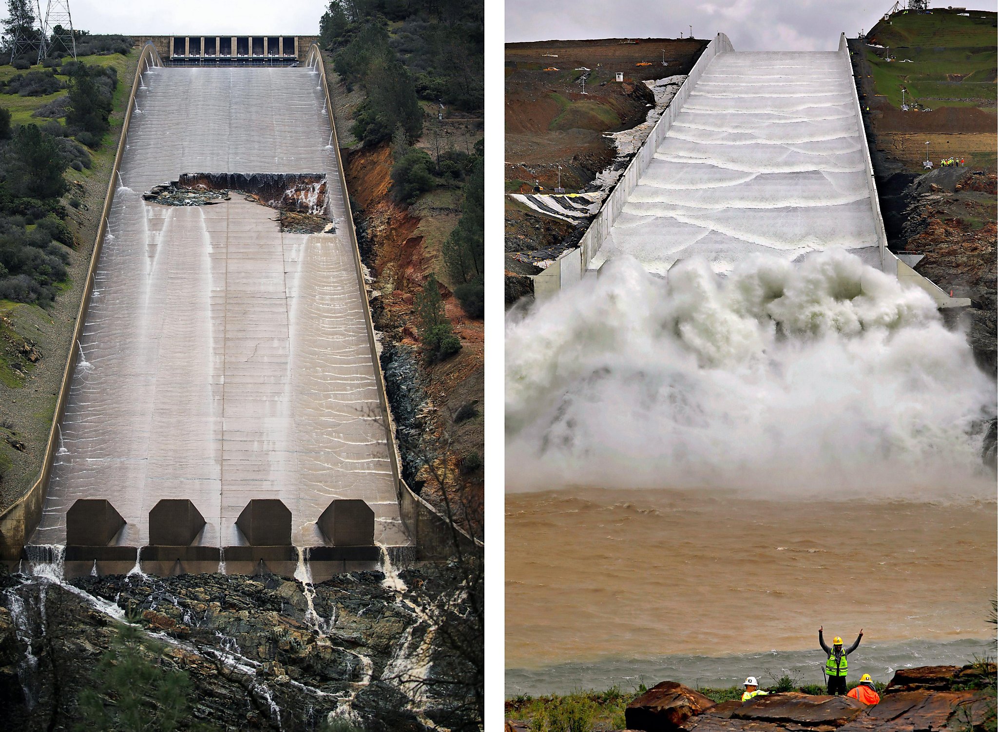 Oroville Dam spillway passes first major test since repairs