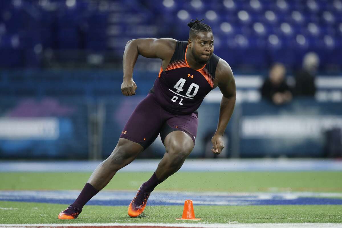 PHOTOS: Current NFL players from Houston  INDIANAPOLIS, IN - MARCH 01: Offensive lineman Joshua Miles of Morgan State in action during day two of the NFL Combine at Lucas Oil Stadium on March 1, 2019 in Indianapolis, Indiana. (Photo by Joe Robbins/Getty Images) >>>Browse through the photos for a look at 2018 NFL rosters and which players played high school football in Houston ... 