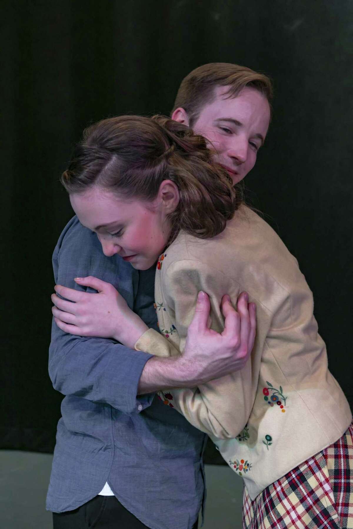Anne and Peter portrayed by Katie Kowalik and Kevin Downs in Stage Right's "The Diary of Anne Frank" which opens at the Crighton Theatre on April 12 and continues through April 28.