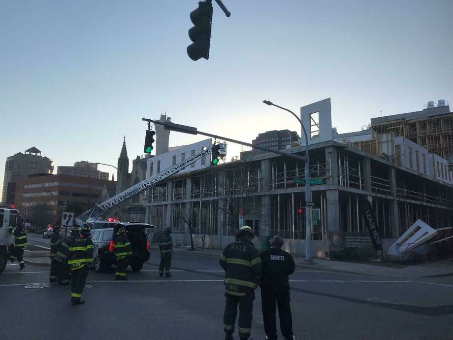High winds blamed for partial collapse of New Haven building