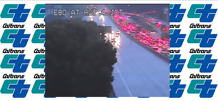 6-car crash on westbound 80 causes major traffic backup