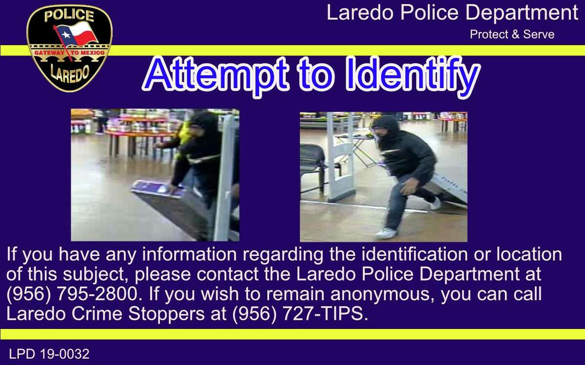 Laredo police said the subject in this photo is wanted for questioning in a theft of a TV that occurred on March 22 in the 4400 block of U.S. 83.