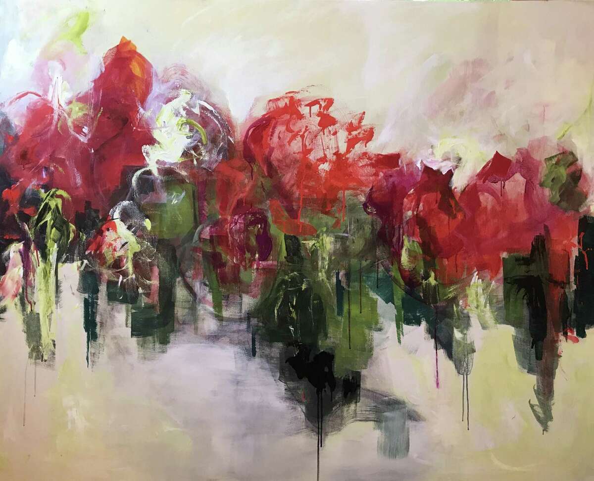 Art by Julliette Tehrani, who has a solo show, “Nature Abstracted,” at the Stamford Loft Artists Gallery.