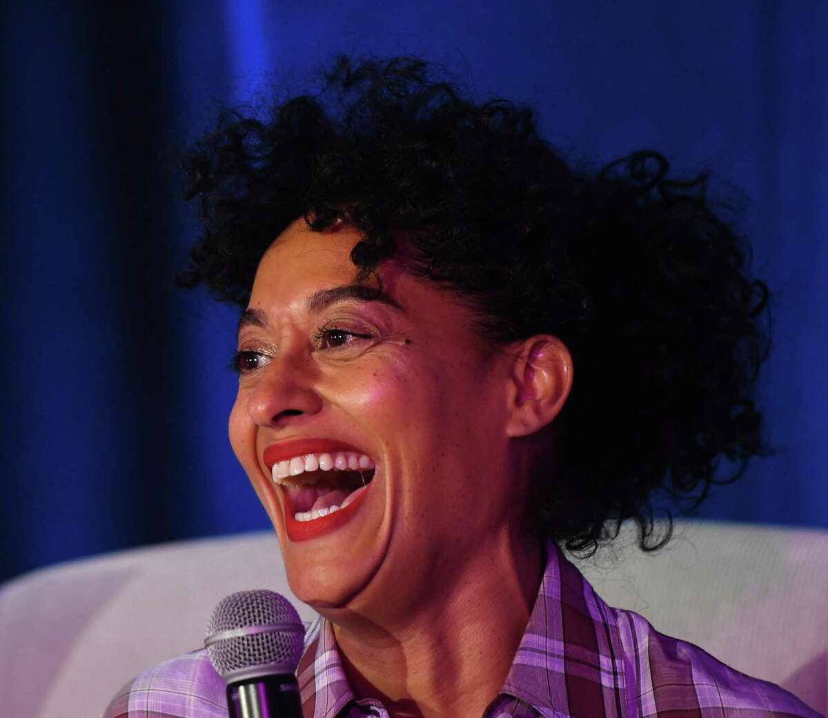 Actress, producer and activist Tracee Ellis Ross delivers the keynote conversation at Fairfield County’s Community Foundation Fund for Women & Girls annual luncheon at the Hyatt Regency in Old Greenwich, Conn. Thursday, April 4, 2019. Ross is known for her lead role on ABC's "black-ish" and has won a Golden Globe along with several NAACP Image Awards for her work.