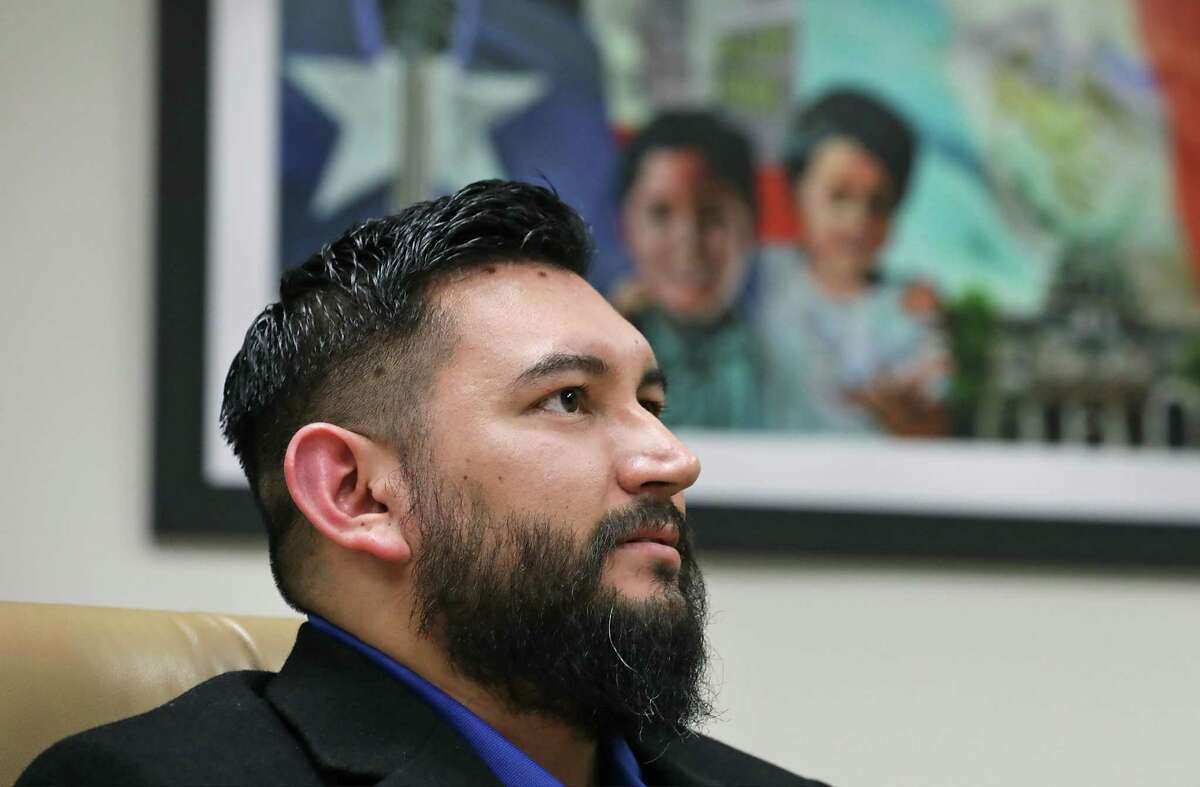 Alamo Colleges worker Luis Rodriguez has received a raise to increase his pay up to $15 an hour, on Monday, March 25, 2019.