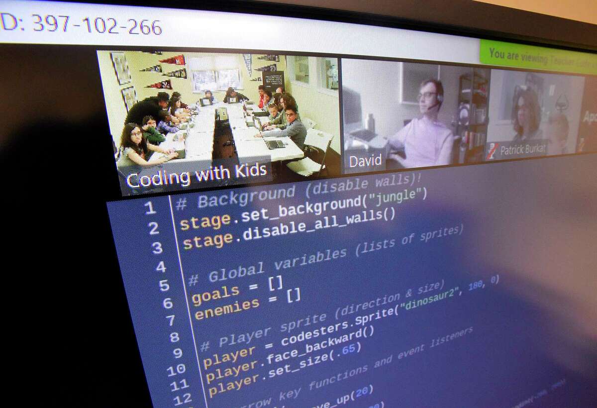 An instructor works remotely with student taking a computer science class learning basic coding on Thursday, April 4 ,2019 in Stamford, Connecticut. The district also tried an experiment: 315,000 students in grades 3 through 8 took “classes” via the radio. It wasn’t a simple transition. Like teachers today adapting their classes for Zoom, teachers then worked to create on-air lessons, grade by grade. Mondays were for social studies and science. The rest of the week was devoted to English and math. Classes, Foss explained, were 15 minutes long, and there were 16 teachers sitting at a phone bank at the central office answering calls from parents. It wasn’t enough. “After the phone bank logged more than 1,000 calls on the first day, they brought five more teachers on board,” Foss wrote.