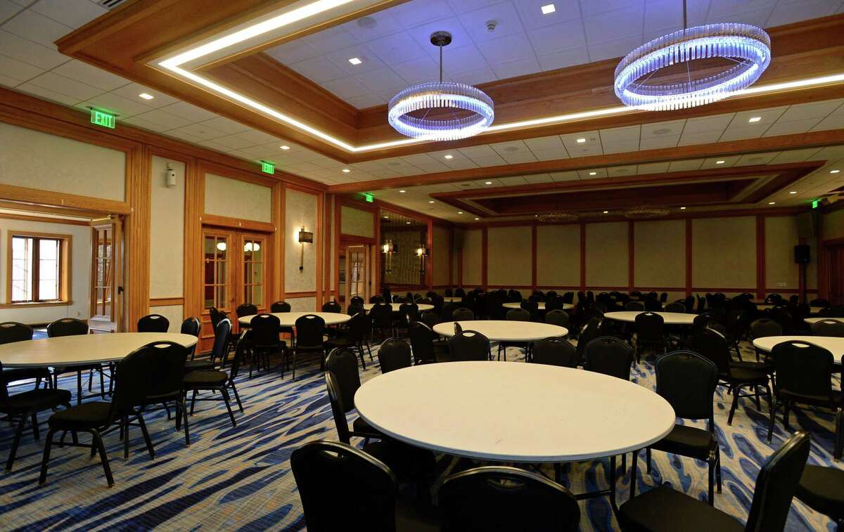 The expanded ballroom at the LaKota Oaks wedding and conference venue Wednesday, April 4, 2019, in Norwalk, Conn.