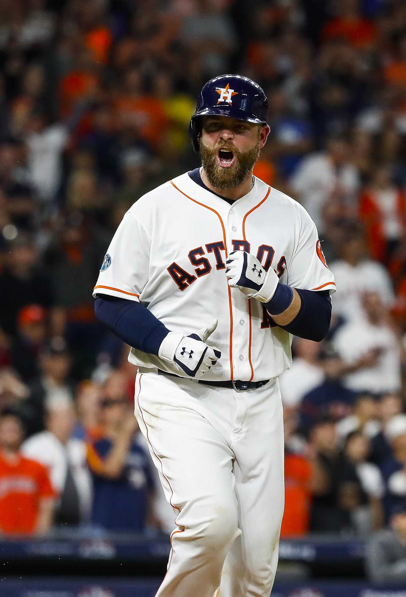 Astros Players Sideline Mullets Mustaches Houstonchronicle Com