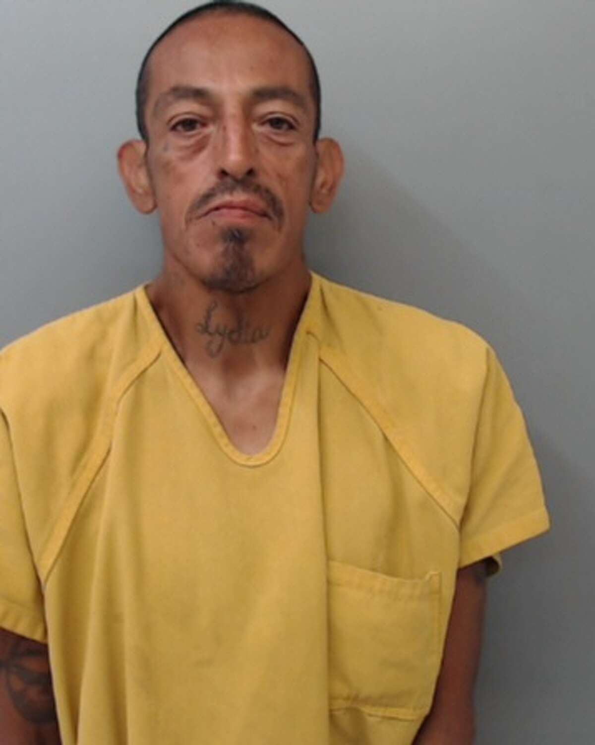 Rogelio Barrientos Jr., 49, was also charged with burglary of a vehicle and theft of property.