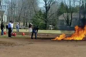 Ridgefield baseball field repairs estimated to cost $50,000 after gasoline-soaked blaze set