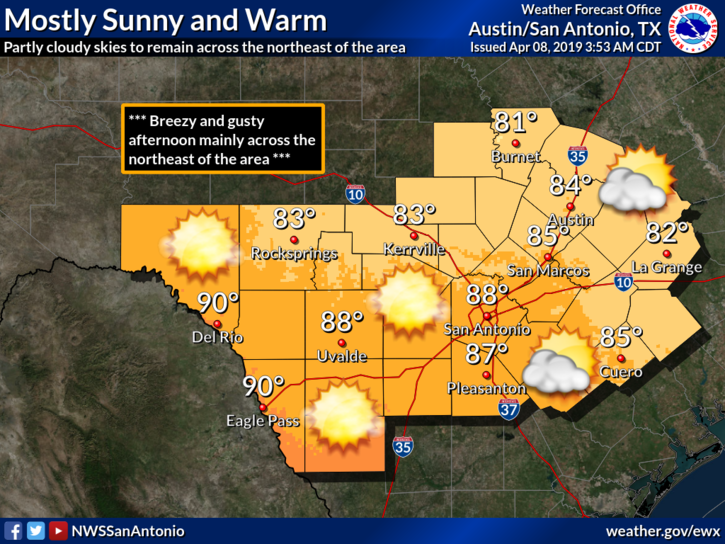 NWS: Temps could reach low 90s in San Antonio, 100 along border this week