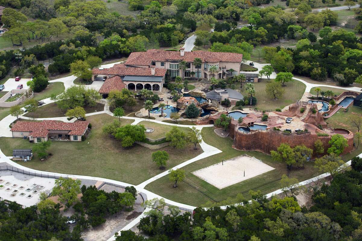 Tony Parker's Anaqua Springs Ranch home is seen in a Wednesday, April 3, 2019 aerial photo.