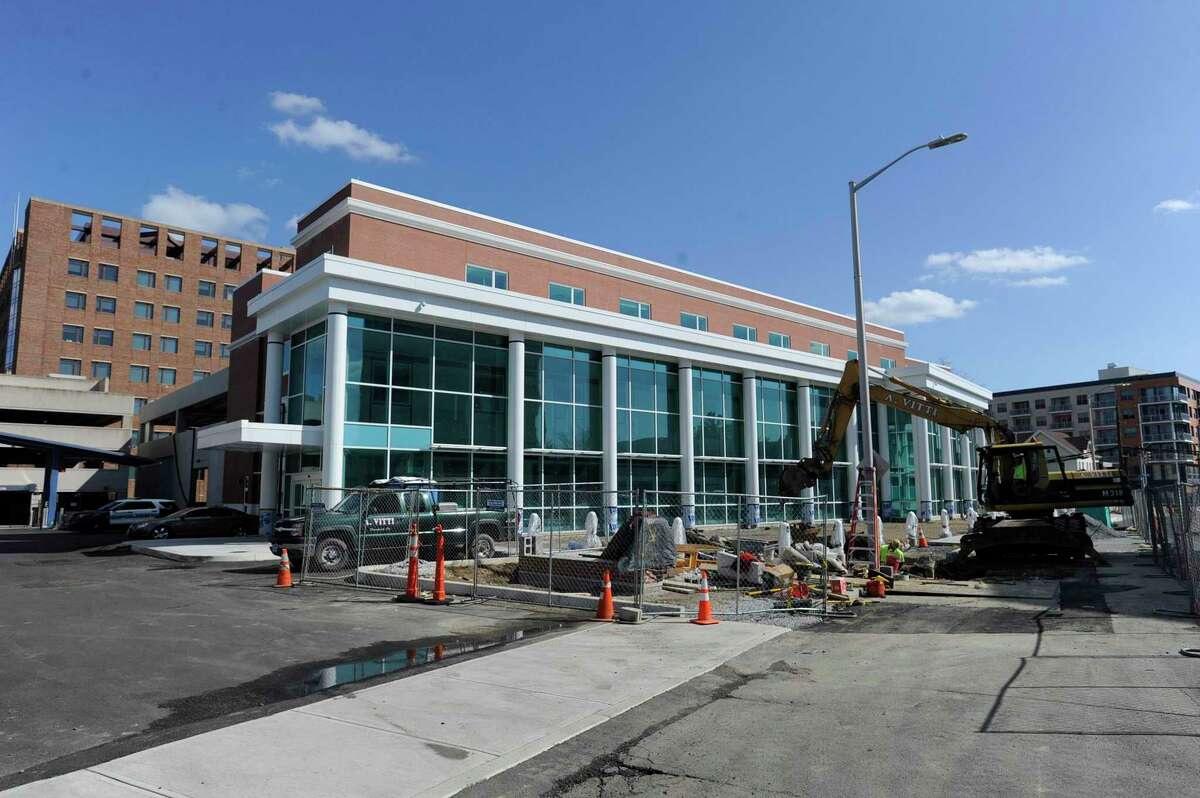 An exterior of the new City of Stamford Police Services Headquarters Saturday, April 6, 2019 in Stamford, Connecticut.