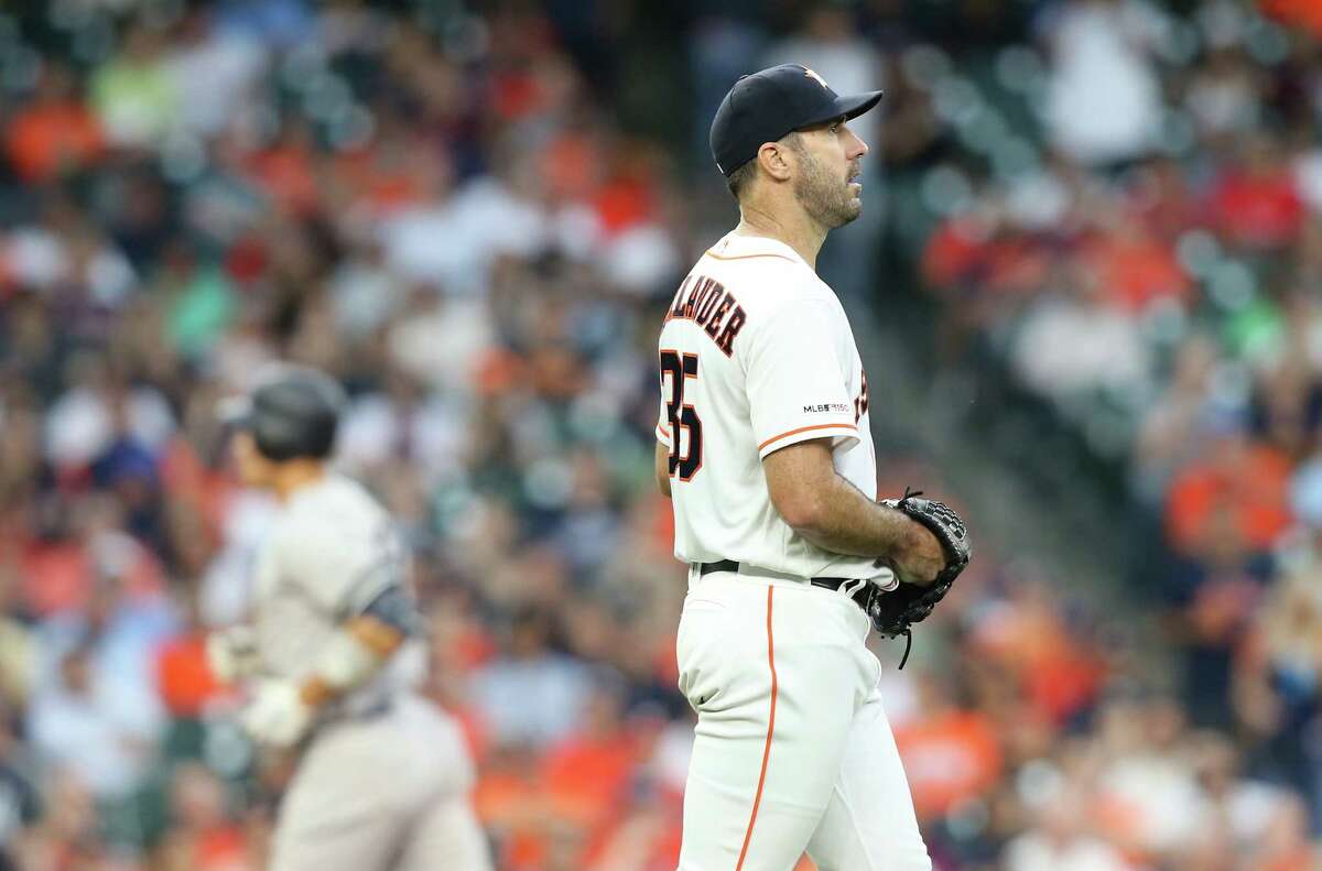 Justin Verlander awaiting the next at-bat as a hitter rounds the bases following a home run has been a frequent sight this season. The Astros ace has minced few words about changes to the baseball.