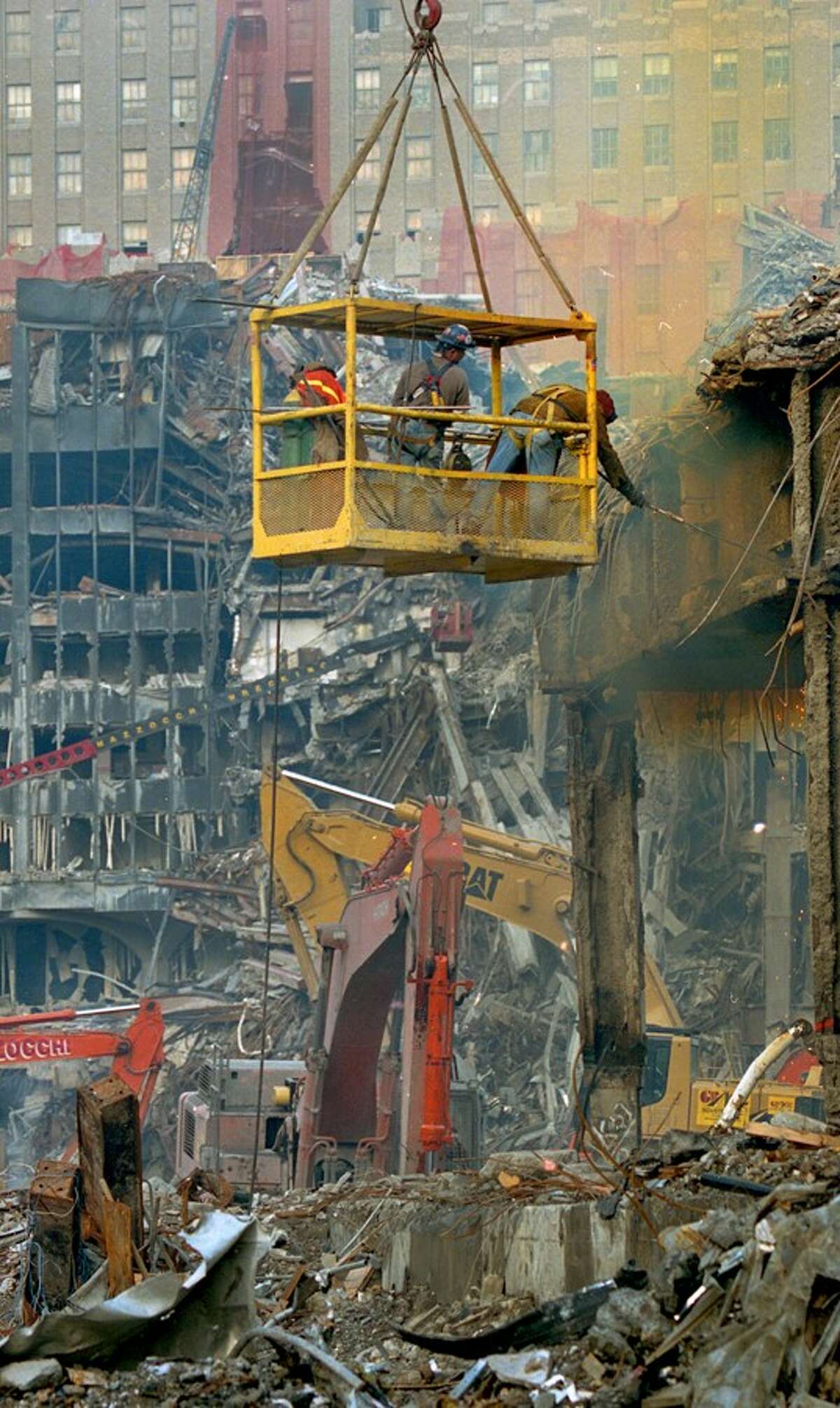 Earl Dotter documented search-and-recovery efforts at Ground Zero following 9/11.