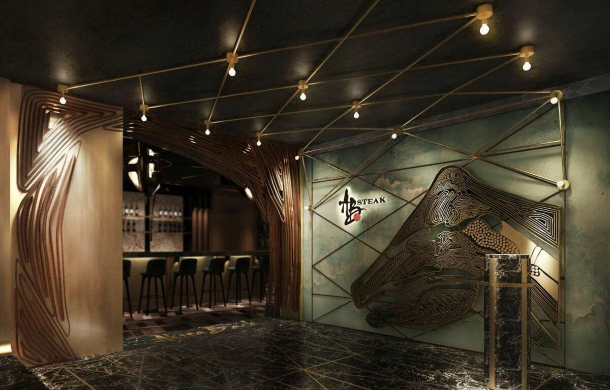 A rendering of Akira Back Steakhouse.