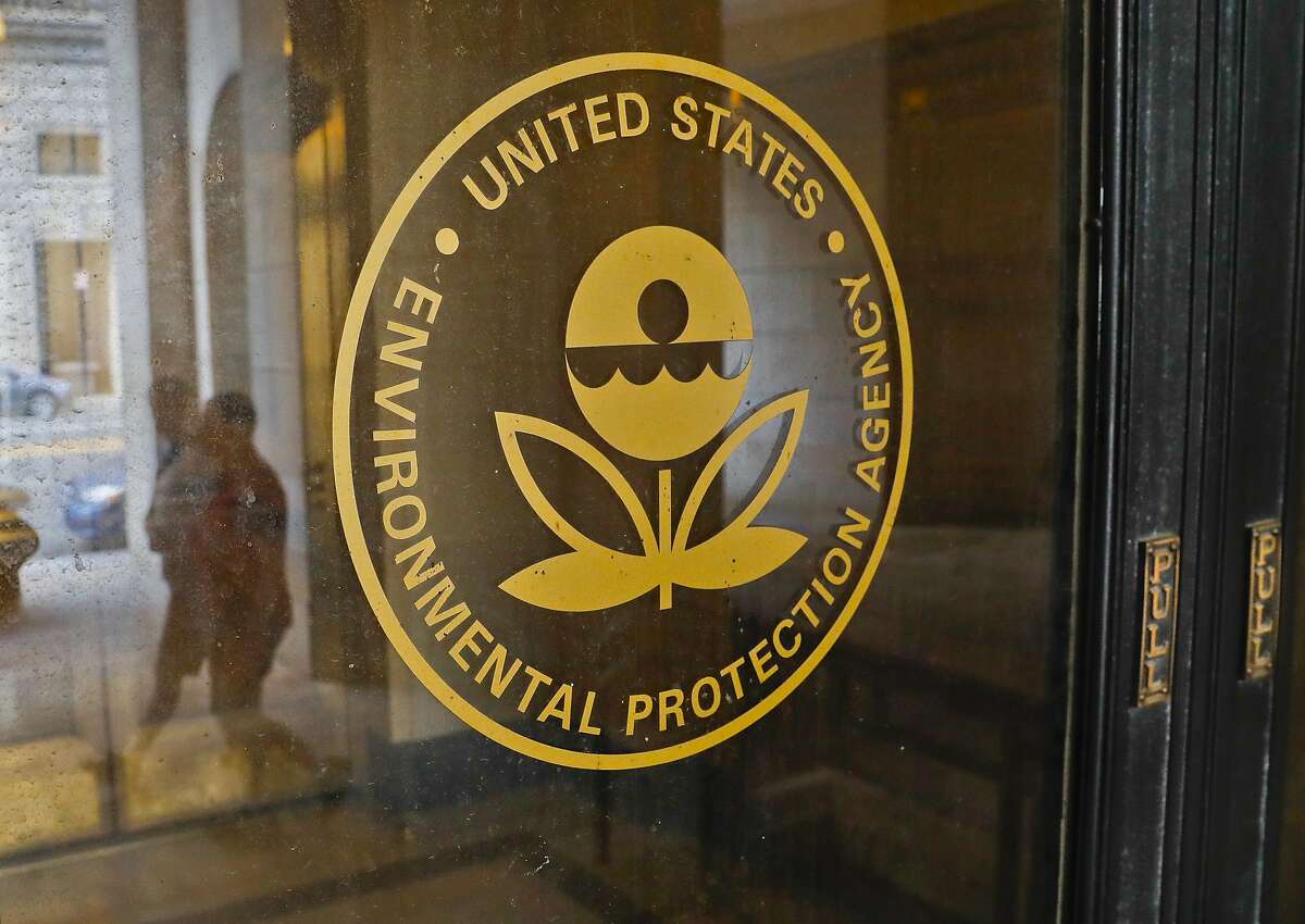 FILE - This Sept. 21, 2017, file photo shows the Environmental Protection Agency building in Washington. Flooding in the Midwest temporarily cut off a Superfund site in Nebraska that stores radioactive waste and explosives, inundated another one storing toxic chemical waste in Missouri, and limited access to others, the EPA said Wednesday, March 27, 2019. (AP Photo/Pablo Martinez Monsivais, File)