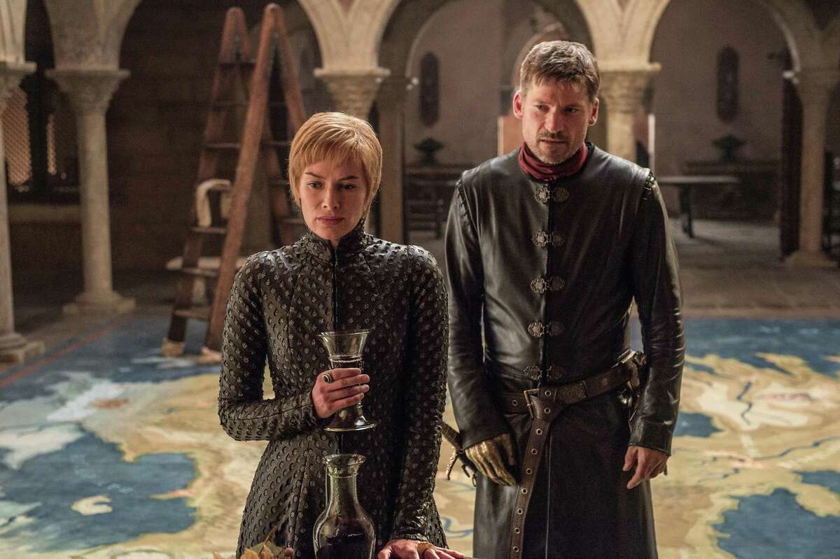 Lena Headey, who plays Cersei Lannister, and Nikolaz Coster-Waldau, who plays Jaime Lannister, in ‘Game of Thrones.’