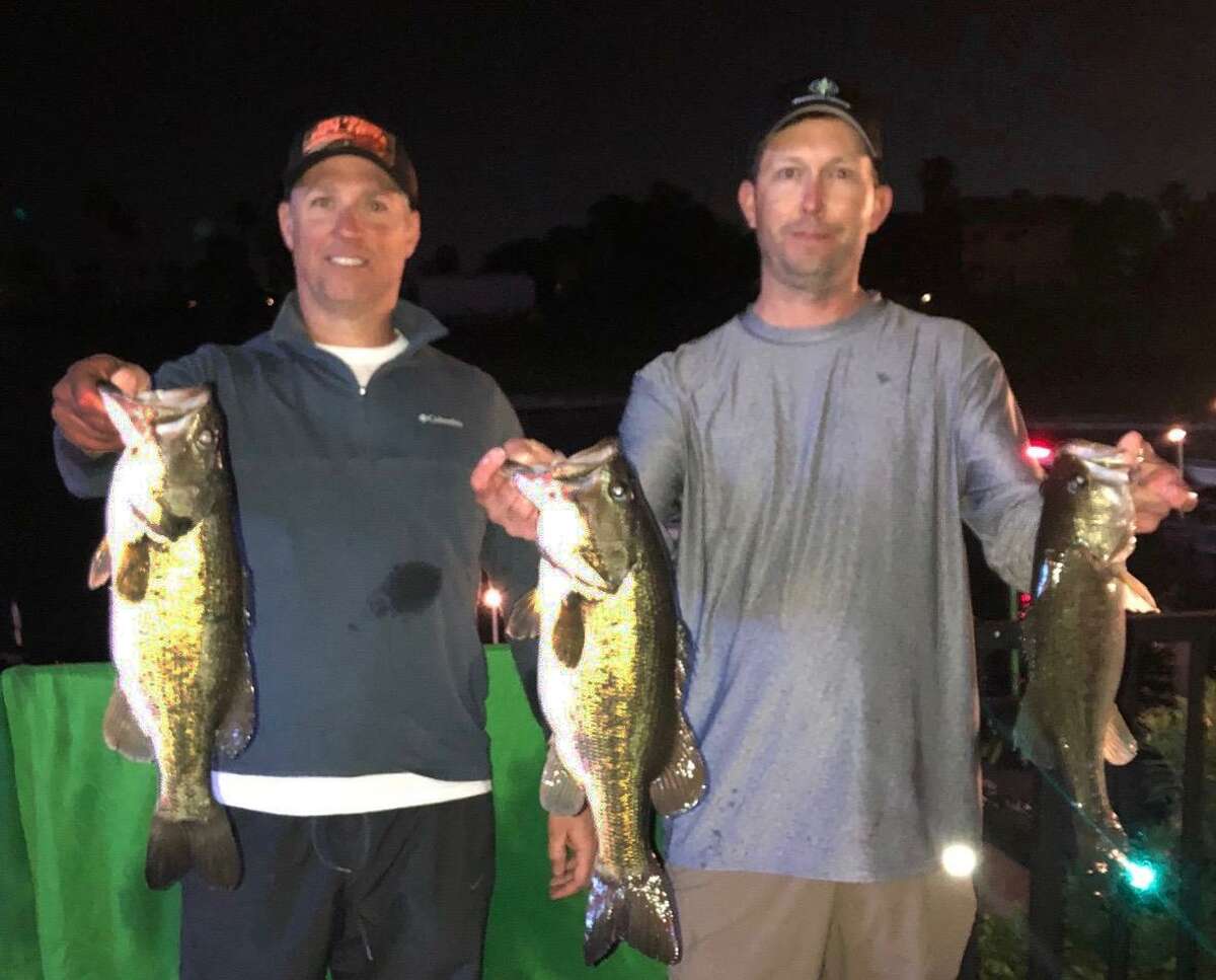 Michael Haworth and Dan Pinnell came in third in the CONROEBASS Tuesday Tournament with a stringer weight of 11.76 pounds.