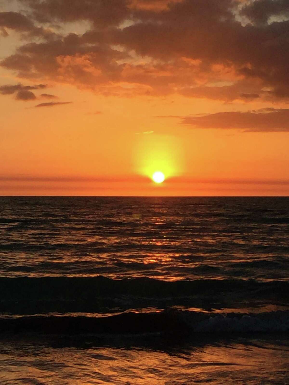 Janice and Jim Tibbitts of Loudonville were on vacation in Sarasota, Fla., on March 29 and got the sun coming up Siesta Key Beach