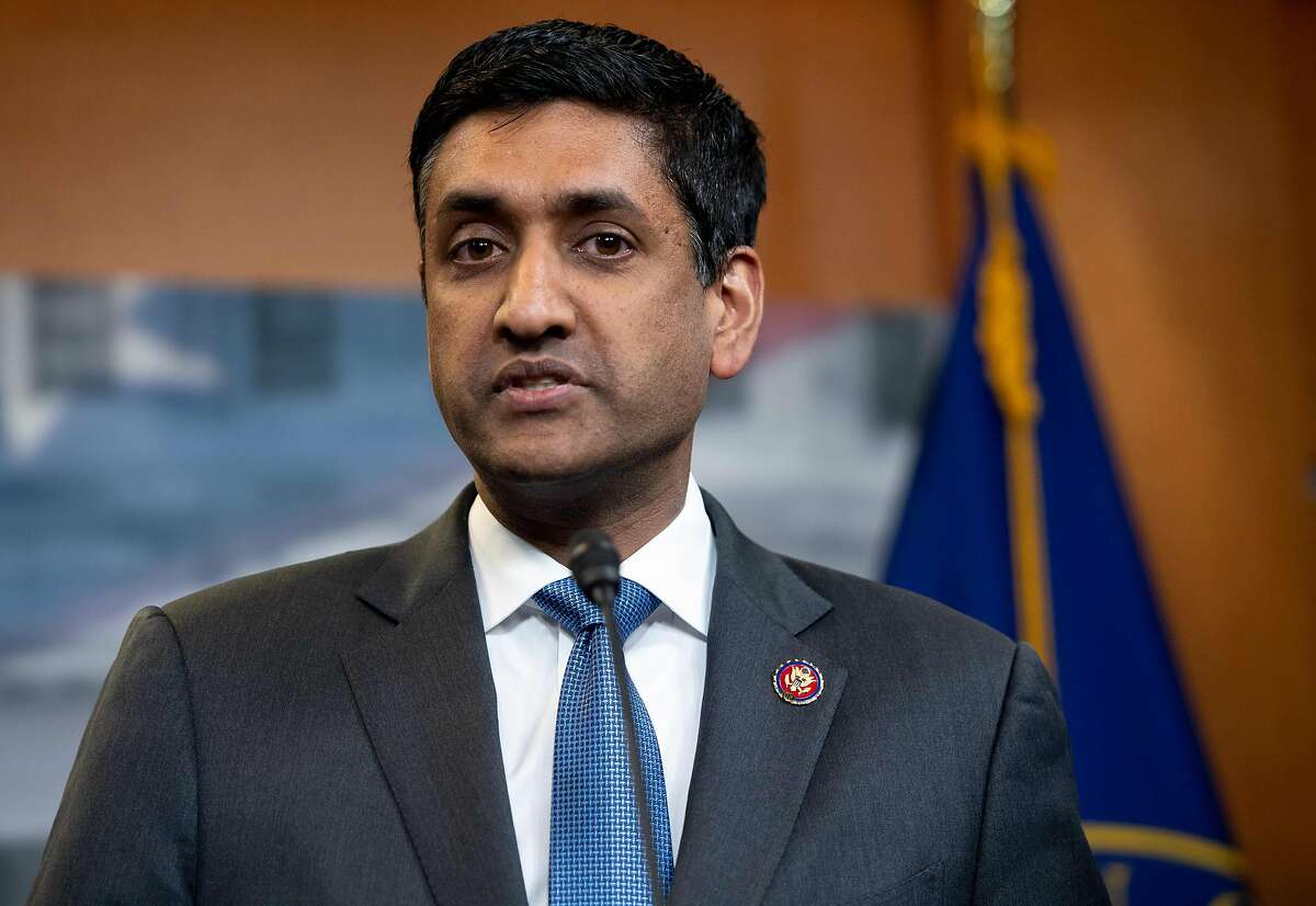 Rep. Ro Khanna, D-Calif., speaks during a press conference following a vote in the House on ending U.S. military involvement in the war in Yemen, on Capitol Hill in Washington, D.C., April 4, 2019.