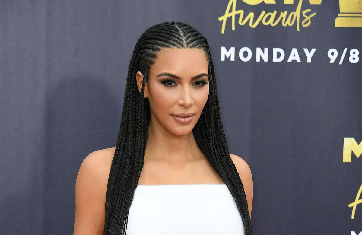 (FILES) In this file photo taken on June 16, 2018 US TV personality Kim Kardashian attends the 2018 MTV Movie & TV awards, at the Barker Hangar in Santa Monica. - Reality TV star Kim Kardashian-West revealead she is preparing to take the bar exam an become a lawyer, she said to Vogue magazine in an interview released on April 10, 2019. (Photo by VALERIE MACON / AFP)VALERIE MACON/AFP/Getty Images