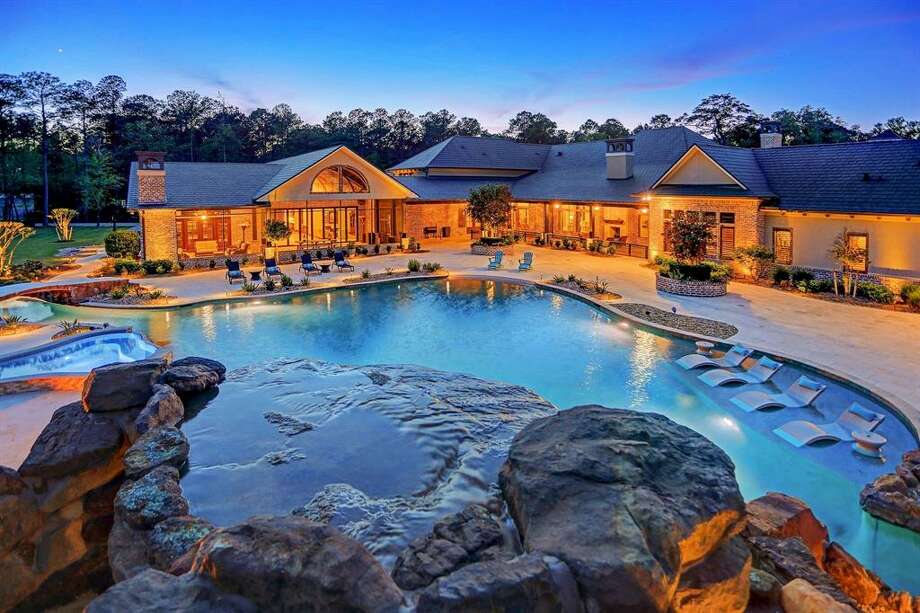 Recently listed 2.5M Crosby ranch comes with its own mini water park