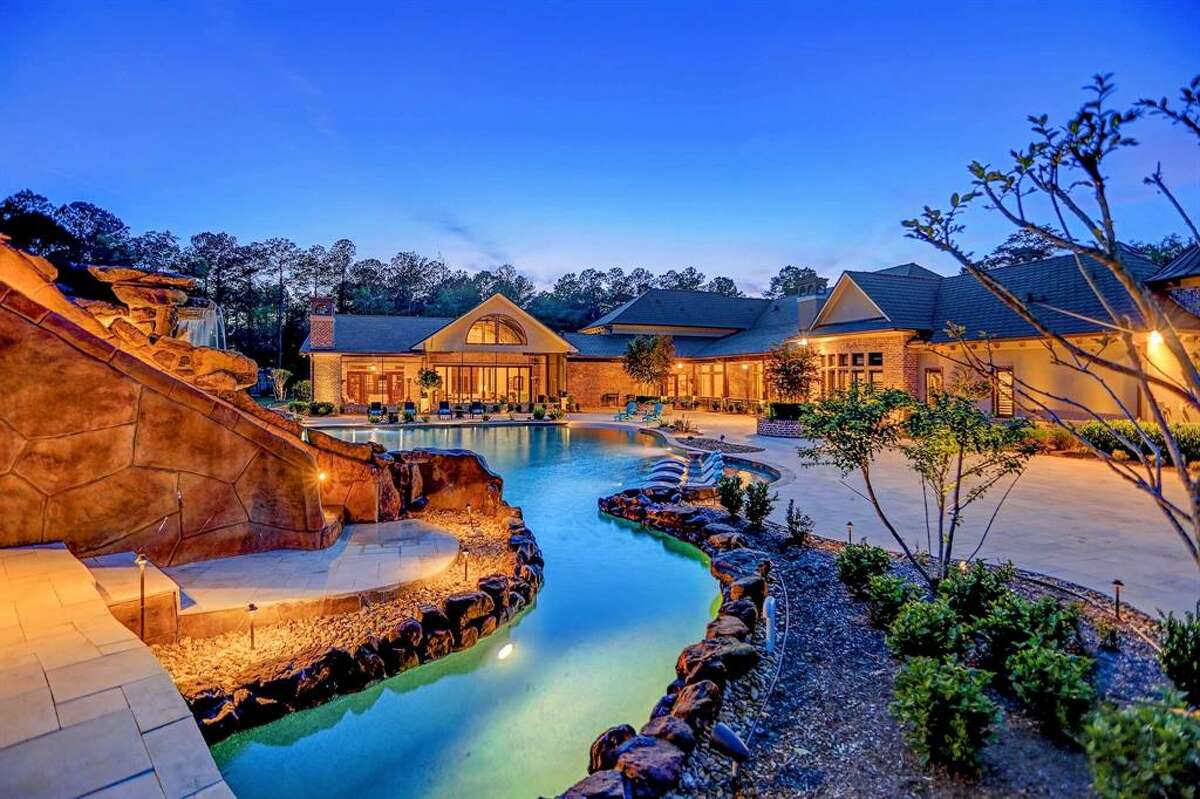 Recently listed 2.5M Crosby ranch comes with its own mini water park