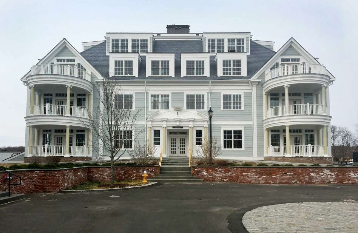 A look at one of the new condominium buildings in The Residences at 66 High Street in Guilford. A two-bedroom unit in the complex was just bought for $1.37 million.