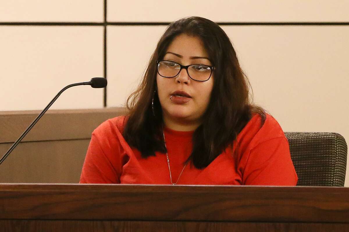 Thursday, April 11, 2019 -  Jasmine Gonzales, mother of deceased 8-month-old King Jay Davila, takes the stand to defend her fiance - the man accused of killing her son.