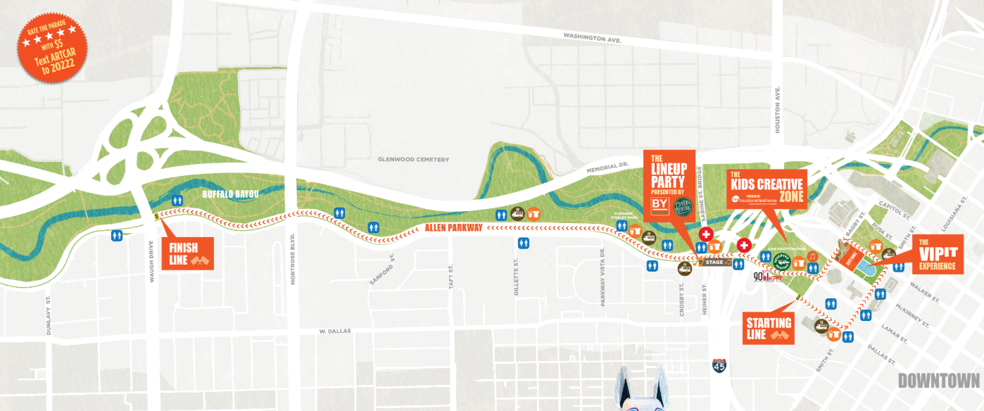Where to avoid driving this weekend during the Art Car parade Houston
