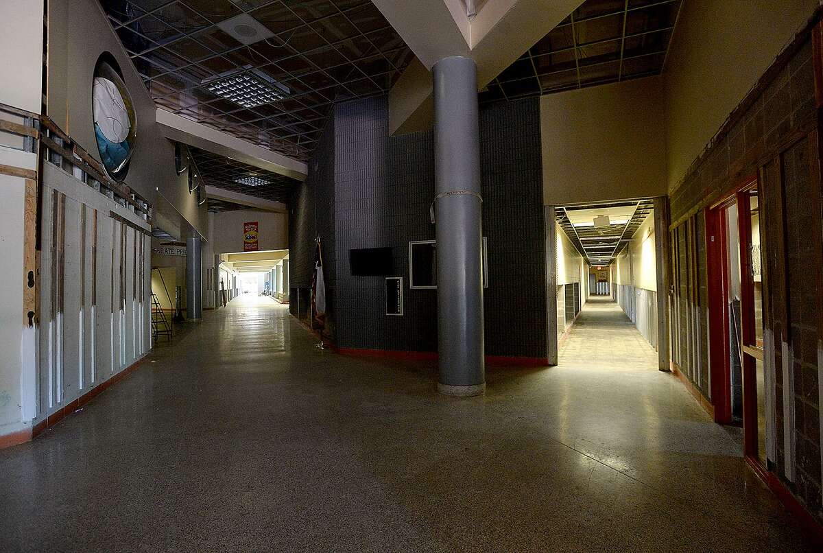 Vidor MIddle School remains closed after being gutted following flood damage from Tropical Storm Harvey nearly two years ago. Principal Kerri Pierce says the district still is awaiting word from FEMA about funds to either repair or rebuild the school. Photo taken Wednesday, March 27, 2019 Kim Brent/The Enterprise