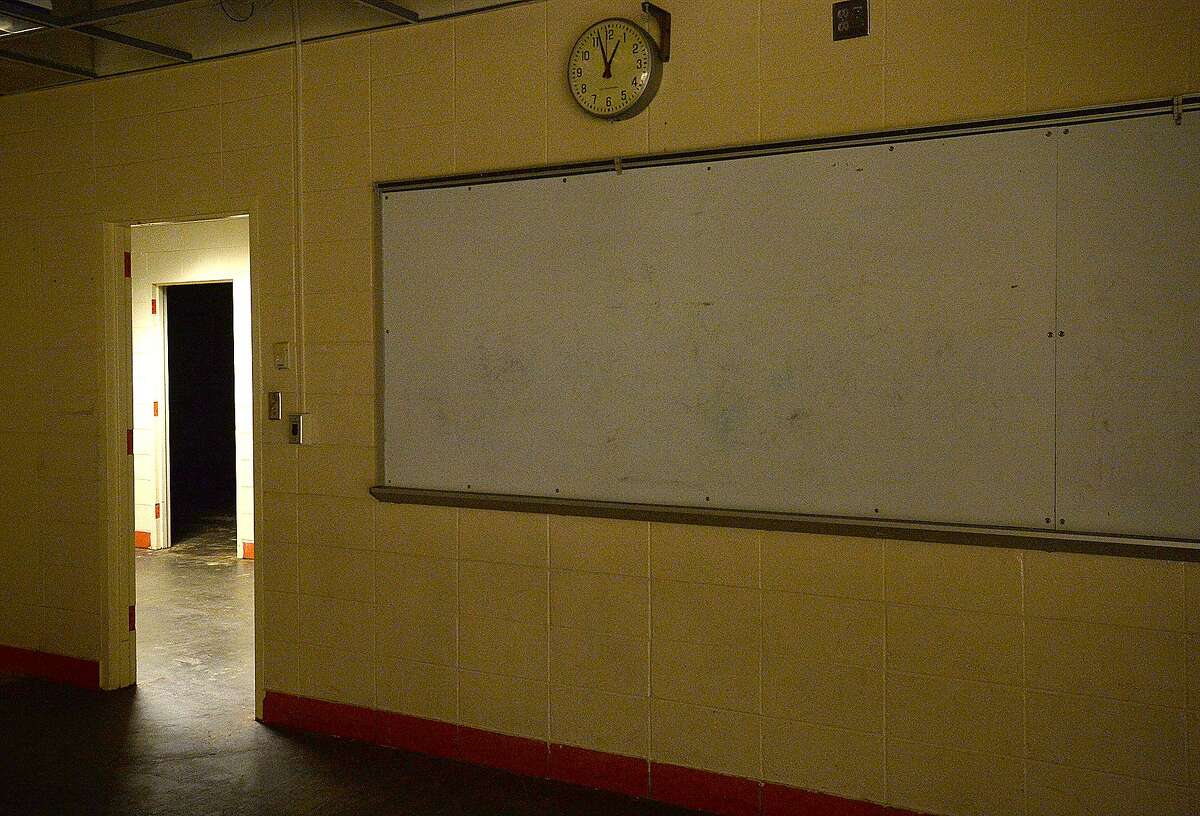 Vidor MIddle School remains closed after being gutted following flood damage from Tropical Storm Harvey nearly two years ago. Principal Kerri Pierce says the district still is awaiting word from FEMA about funds to either repair or rebuild the school. Photo taken Wednesday, March 27, 2019 Kim Brent/The Enterprise