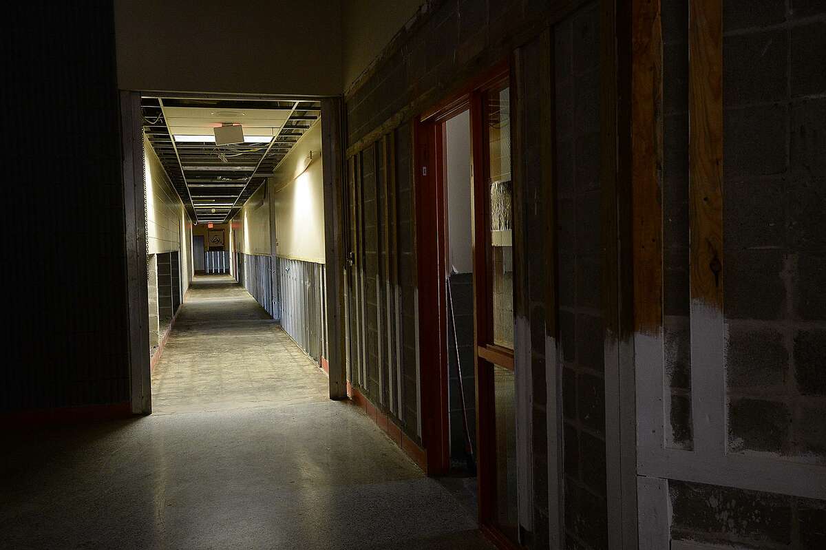 Vidor MIddle School remains closed after being gutted following flood damage from Tropical Storm Harvey nearly two years ago. Principal Kerri Pierce says the district still is awaiting word from FEMA about funds to either repair or rebuild the school. Photo taken Wednesday, March 27, 2019 Kim Brent/The Enterprise