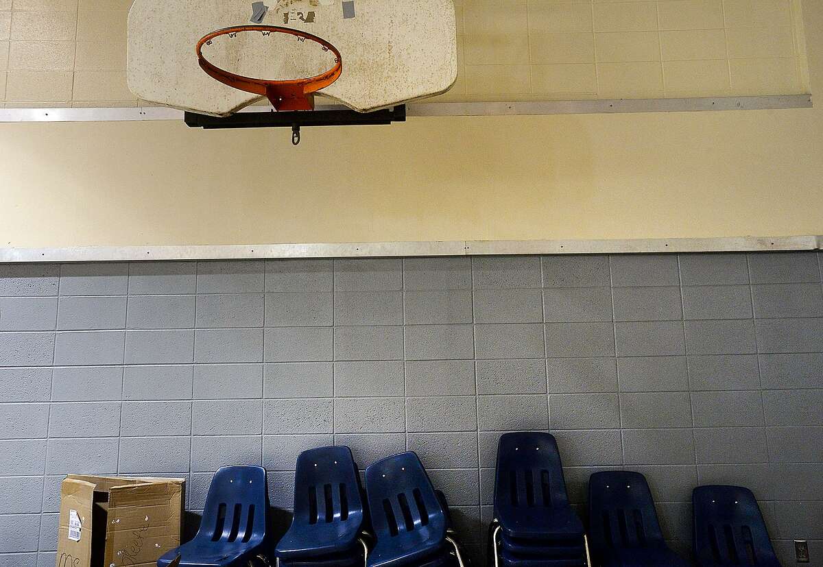 Vidor MIddle School remains closed after being gutted following flood damage from Tropical Storm Harvey nearly two years ago. Principal Kerri Pierce says the district still is awaiting word from FEMA about funds to either repair or rebuild the school. Photo taken Wednesday, March 27, 2019 Kim Brent/The Enterprise
