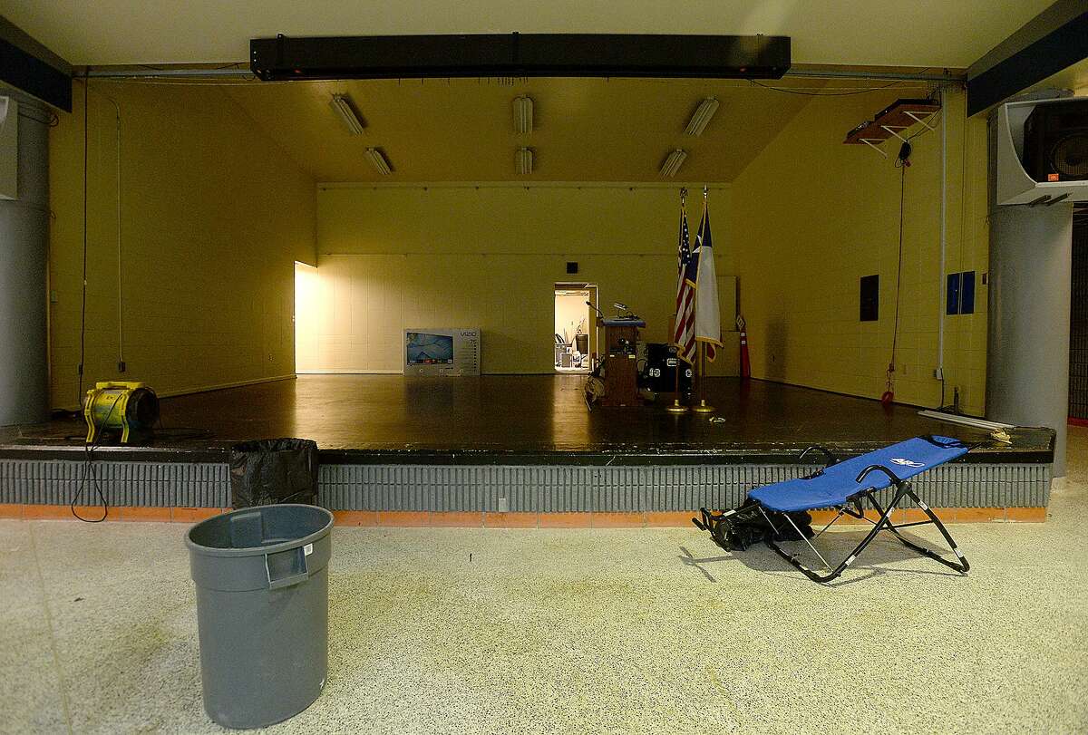 Vidor MIddle School remains closed after being gutted following flood damage from Tropical Storm Harvey nearly two years ago. Principal Kerri Pierce says the district still is awaiting word from FEMA about funds to either repair or rebuild the school. Photo taken Wednesday, March 27, 2019 Kim Brent/The Enterprise