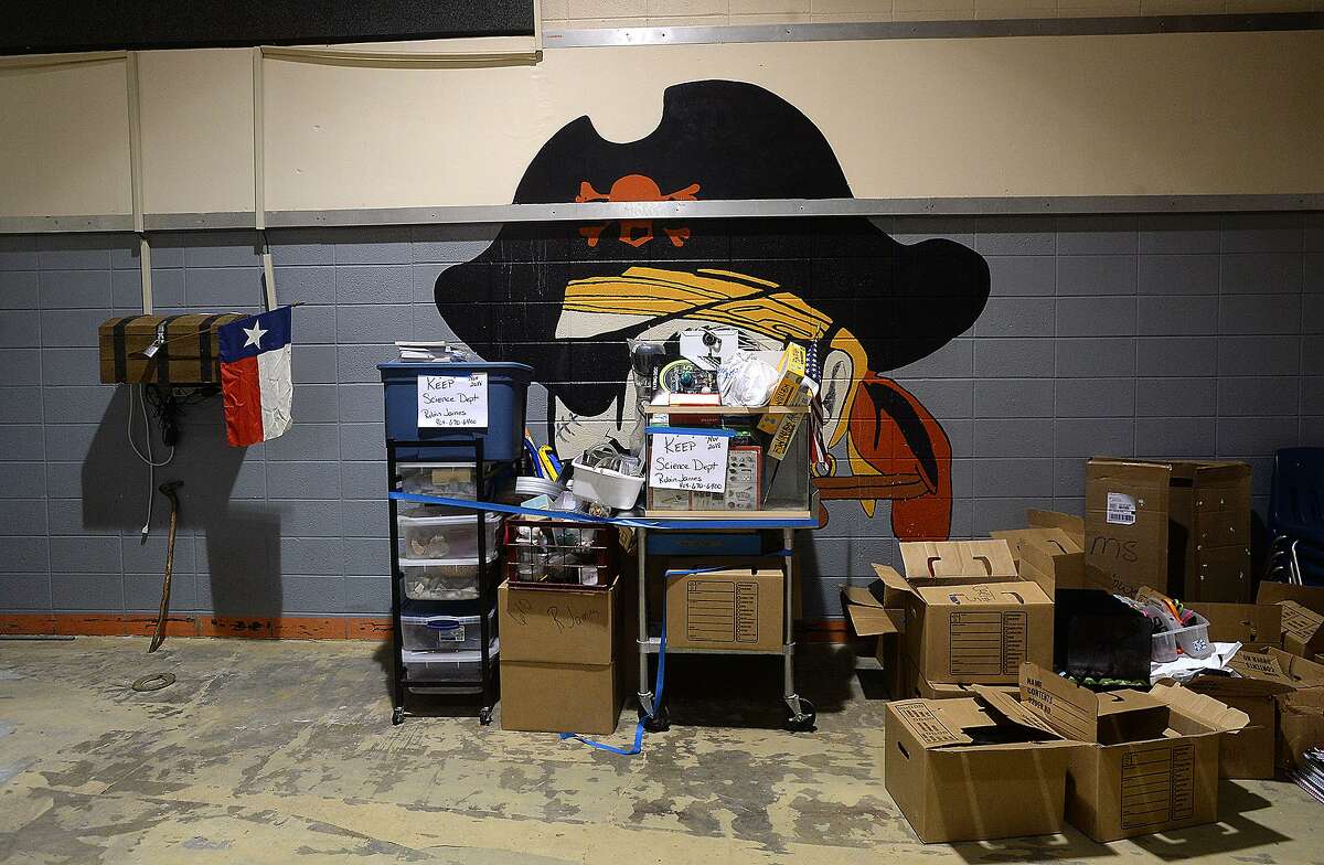 Vidor MIddle School remains closed after being gutted following flood damage from Tropical Storm Harvey nearly two years ago. Principal Kerri Pierce says the district still is awaiting word from FEMA about funds to either repair or rebuild the school. Photo taken Wednesday, March 27, 2019 Kim Brent/The Enterprise