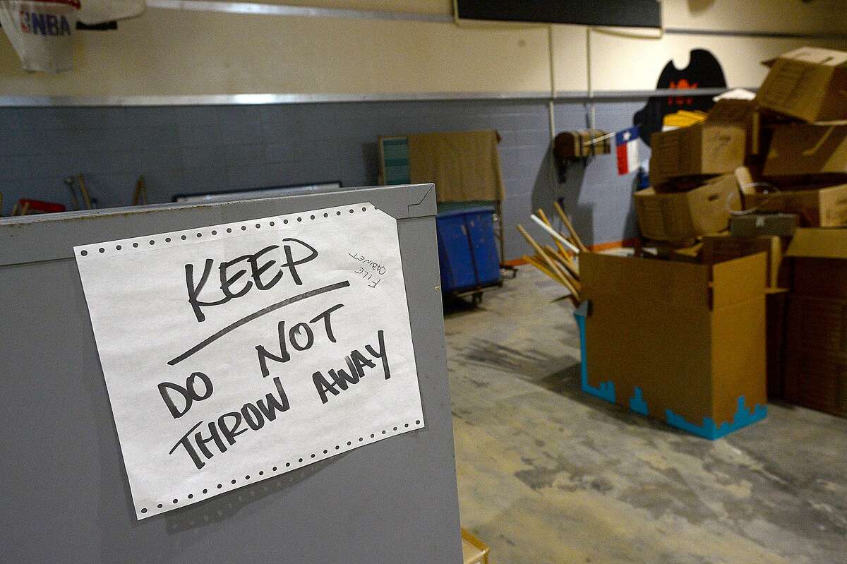 Vidor MIddle School remains closed after being gutted following flood damage from Tropical Storm Harvey nearly two years ago. Principal Kerri Pierce says the district still is awaiting word from FEMA about funds to either repair or rebuild the school. Photo taken Wednesday, March 27, 2019 Kim Brent/The Enterprise