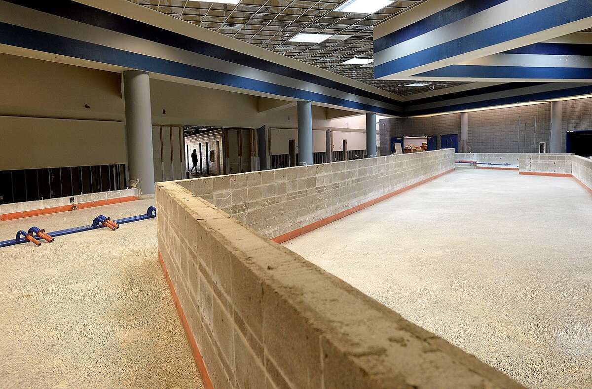 Vidor MIddle School remains closed after being gutted following flood damage from Tropical Storm Harvey nearly two years ago. Principal Kerri Pierce says the district still is awaiting word from FEMA about funds to either repair or rebuild the school. Photo taken Wednesday, March 27, 2019 Kim Brent/The Enterprise