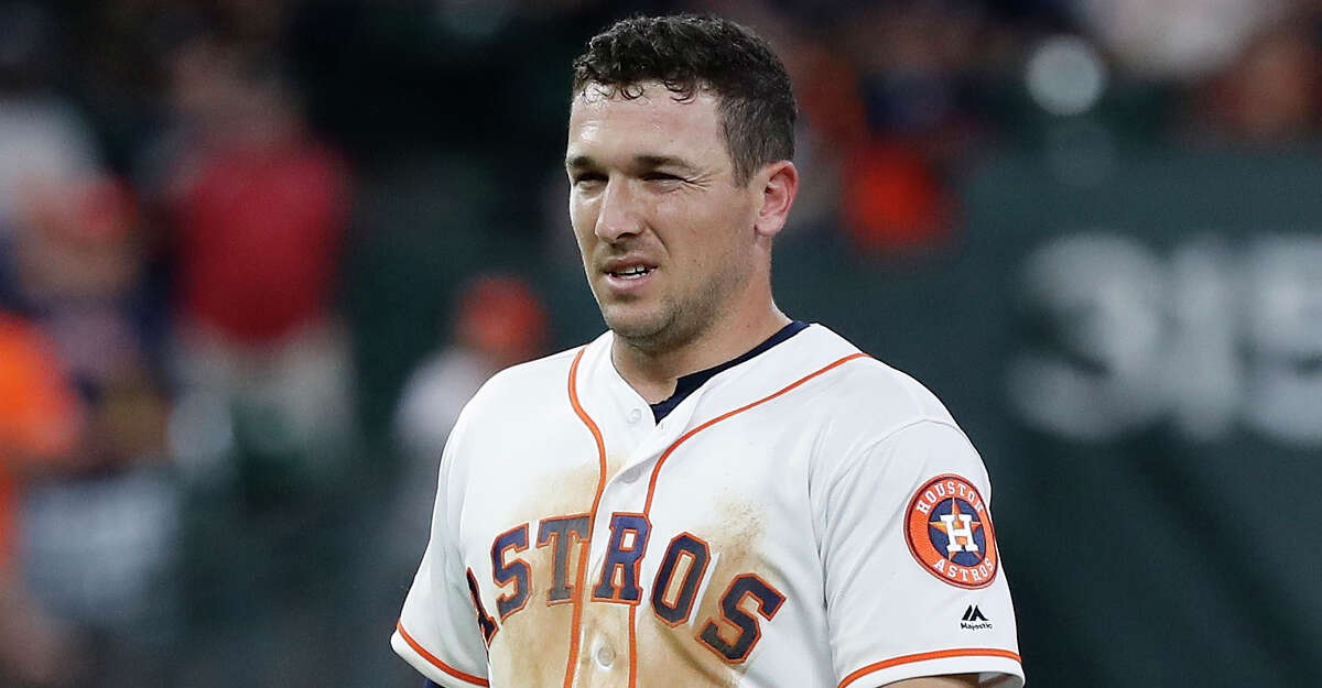 PHOTOS: Astros game-by-game Houston Astros Alex Bregman (2) comes out of the game with a hamstring injury after taking second base on a defensive indifference during the eighth inning of an MLB game at Minute Maid Park, Tuesday, April 9, 2019, in Houston. Browse through the photos to see how the Astros have fared in each game this season.