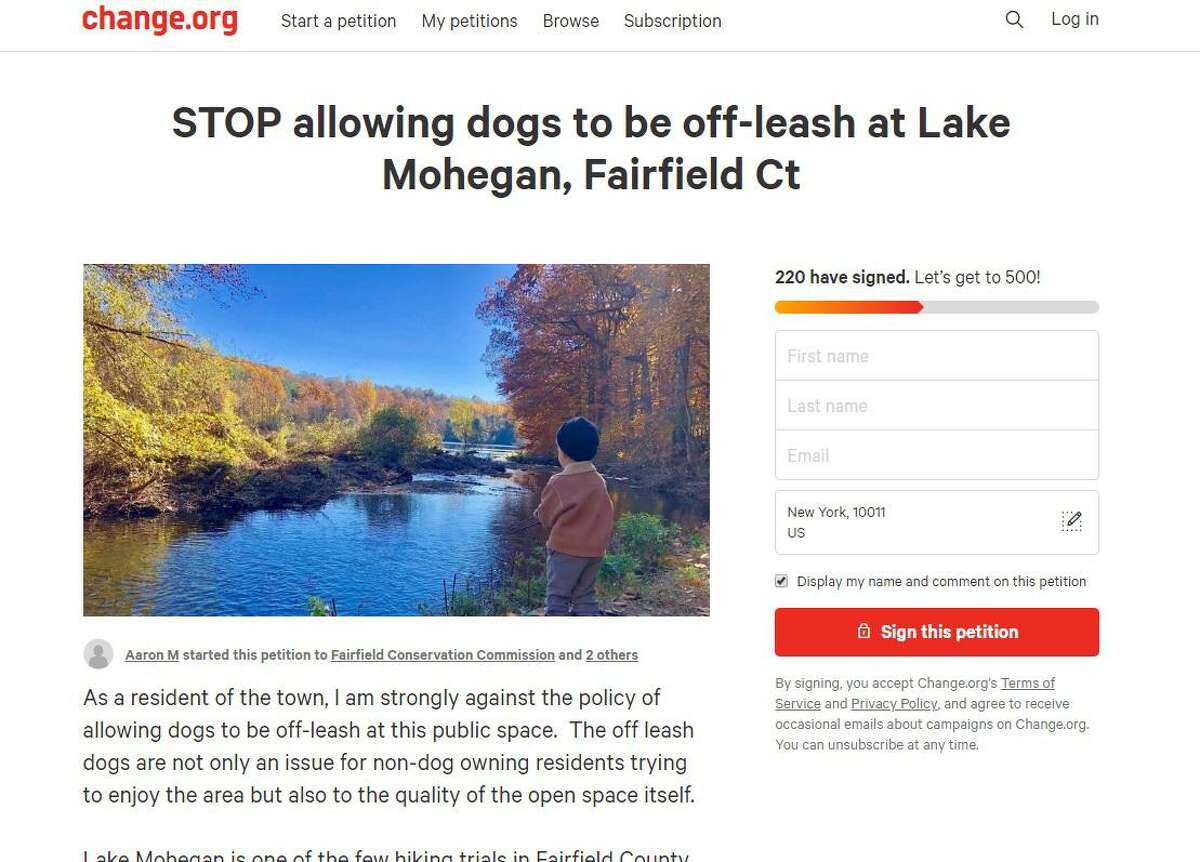 A petition advocating for off-leash privileges to be rescinded was started last April 4.