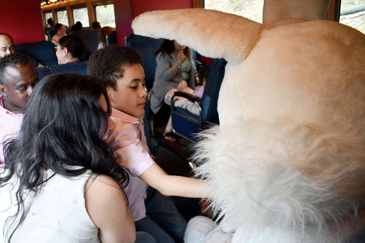 The Railroad Museum of New England in Thomaston, Ct, hosted the Easter Bunny Express, railway leading up to Easter. Were you SEEN riding along the Naugatuck River with The Easter Bunny on April 14, 2019?