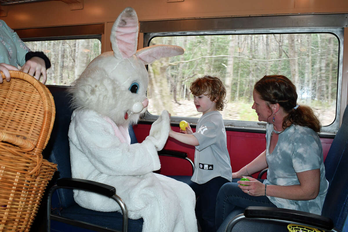 The Railroad Museum of New England in Thomaston, Ct, hosted the Easter Bunny Express, railway leading up to Easter. Were you SEEN riding along the Naugatuck River with The Easter Bunny on April 14, 2019?