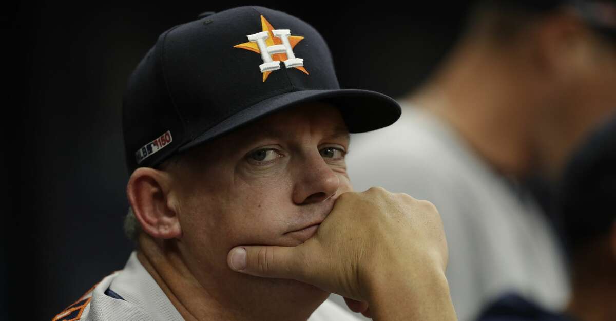 PHOTOS: Astros game-by-game Houston Astros manager AJ Hinch during the first inning of a baseball game against the Tampa Bay Rays Thursday, March 28, 2019, in St. Petersburg, Fla. (AP Photo/Chris O'Meara) Browse through the photos to see how the Astros have fared in each game this season.