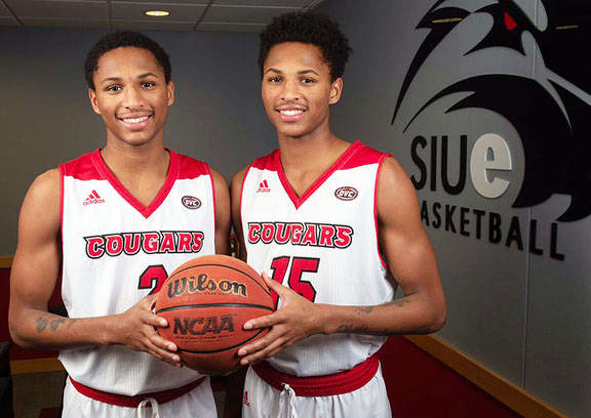 Shamar (left) and Lamar Wright have committed to SIUE Cougars men’s basketball over the weekend. The twins from Riverside, Calif., are sons of former NBA start Lorenzen Wright, who was murdered in 2010.