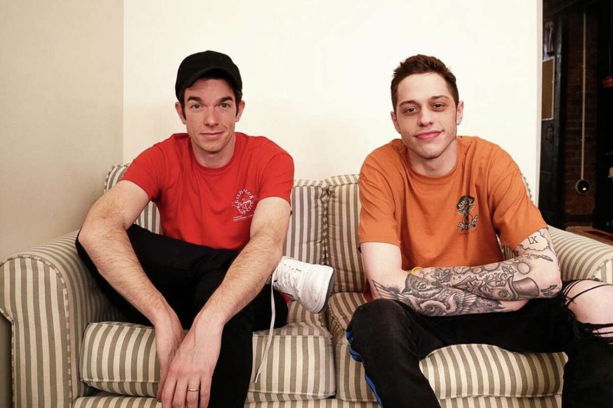 John Mulaney, left, and Pete Davidson will bring their stand-up comedy to the Palace Theatre in Albany on May 5.