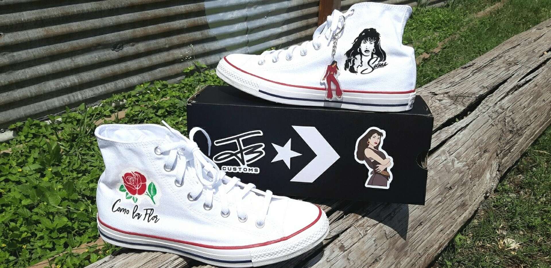 Kicks with pride Custom Selena Converse Chuck Taylor All Star made for Fiesta de la Flor