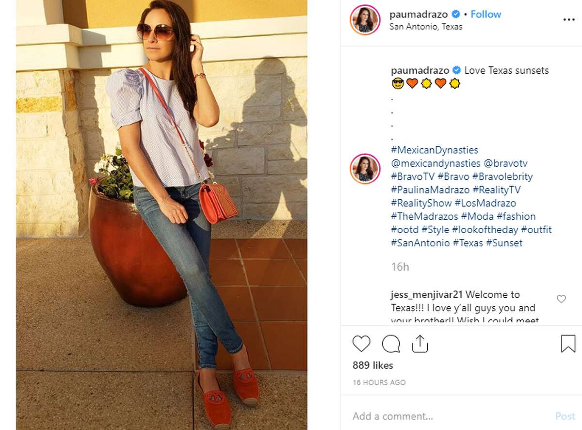 Paulina Madrazo, a cast member of the Mexico City-based Bravo series "Mexican Dynasties," visited the amusement park and posted multiple Instagram photos showing her jaunts around San Antonio.